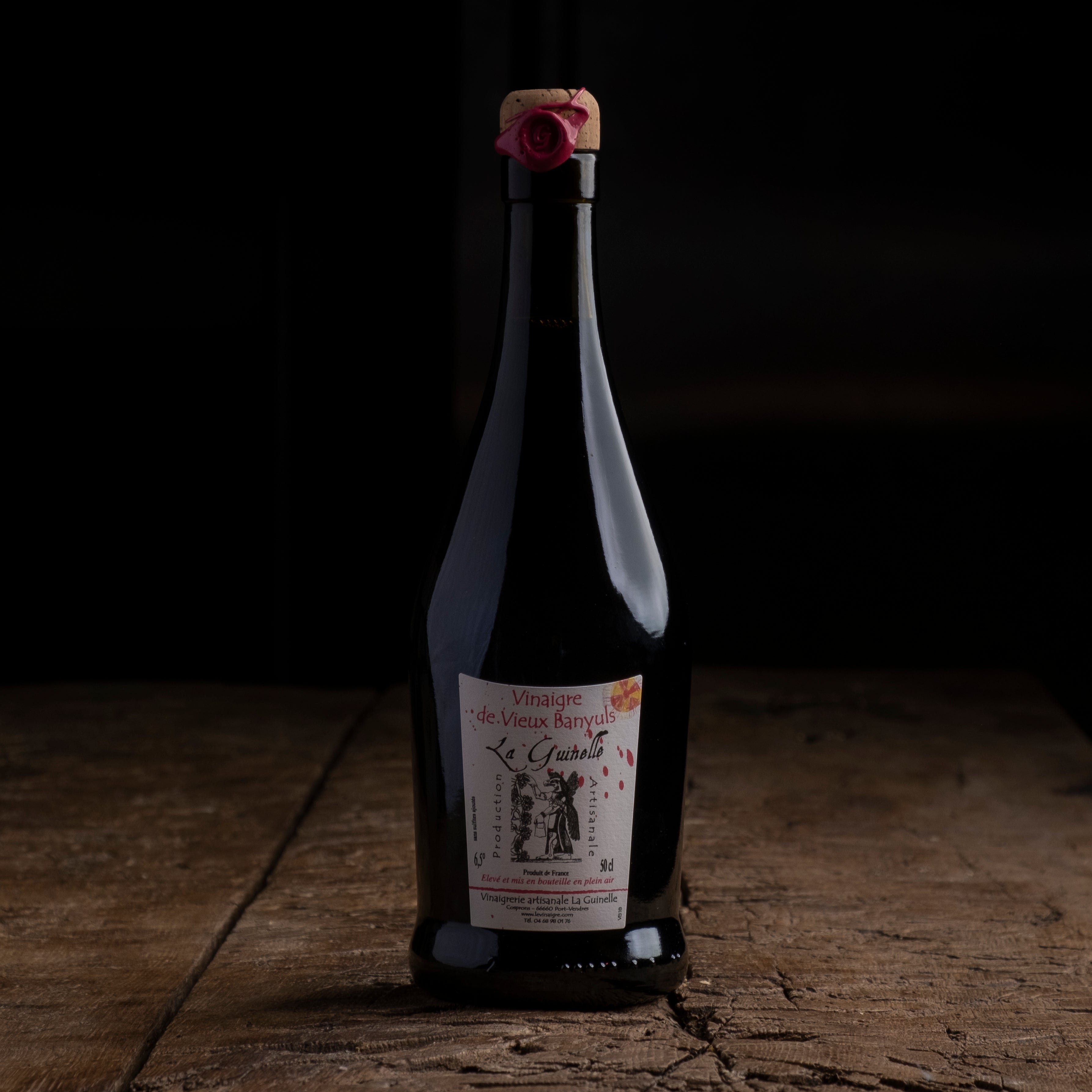 Rode wijnazijn van 10 jaar oude Banyuls &#39;100% Grenache Noir&#39; - La Guinelle - 50 cl