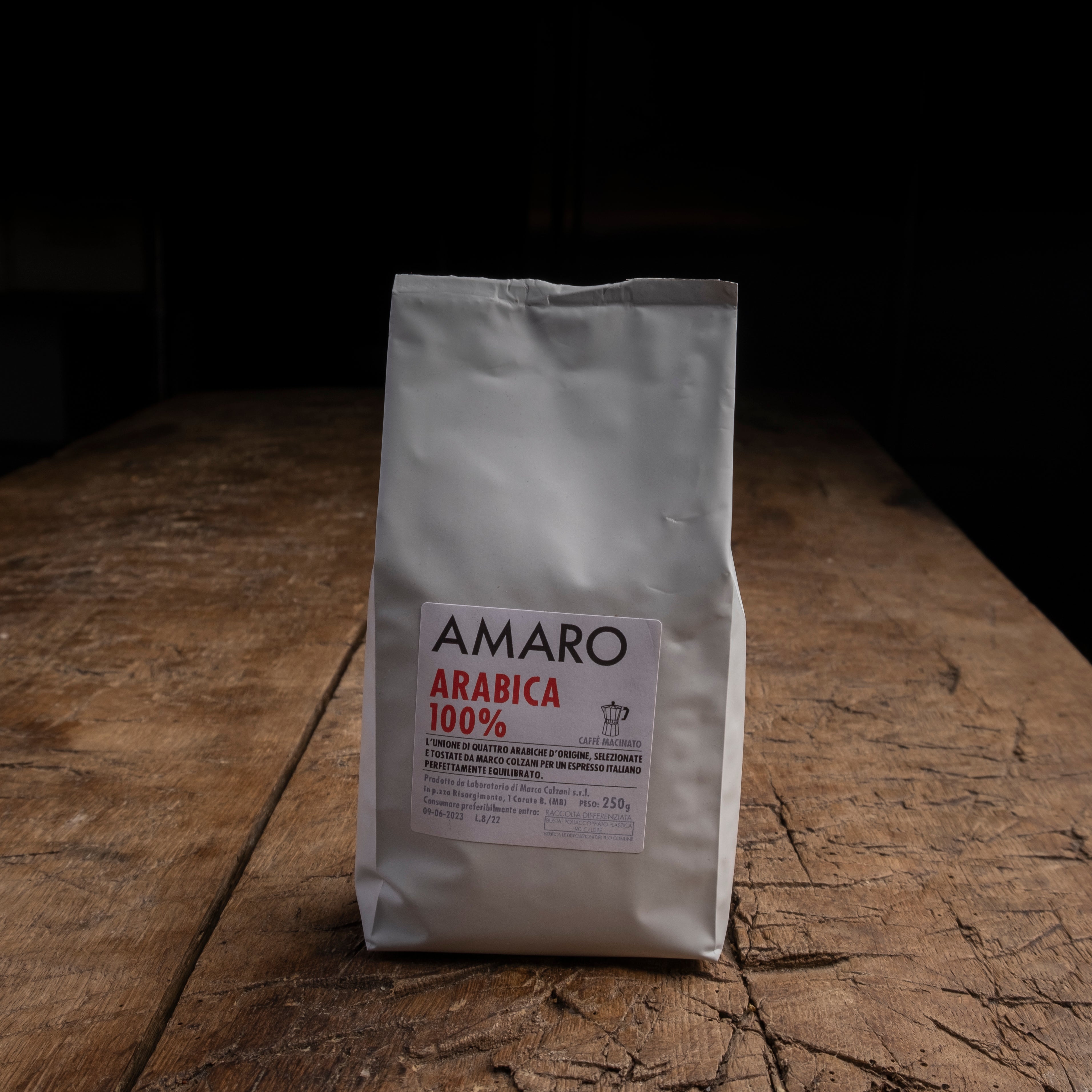 Arabica koffie - Gemalen - Marco Colzani - 250 gr