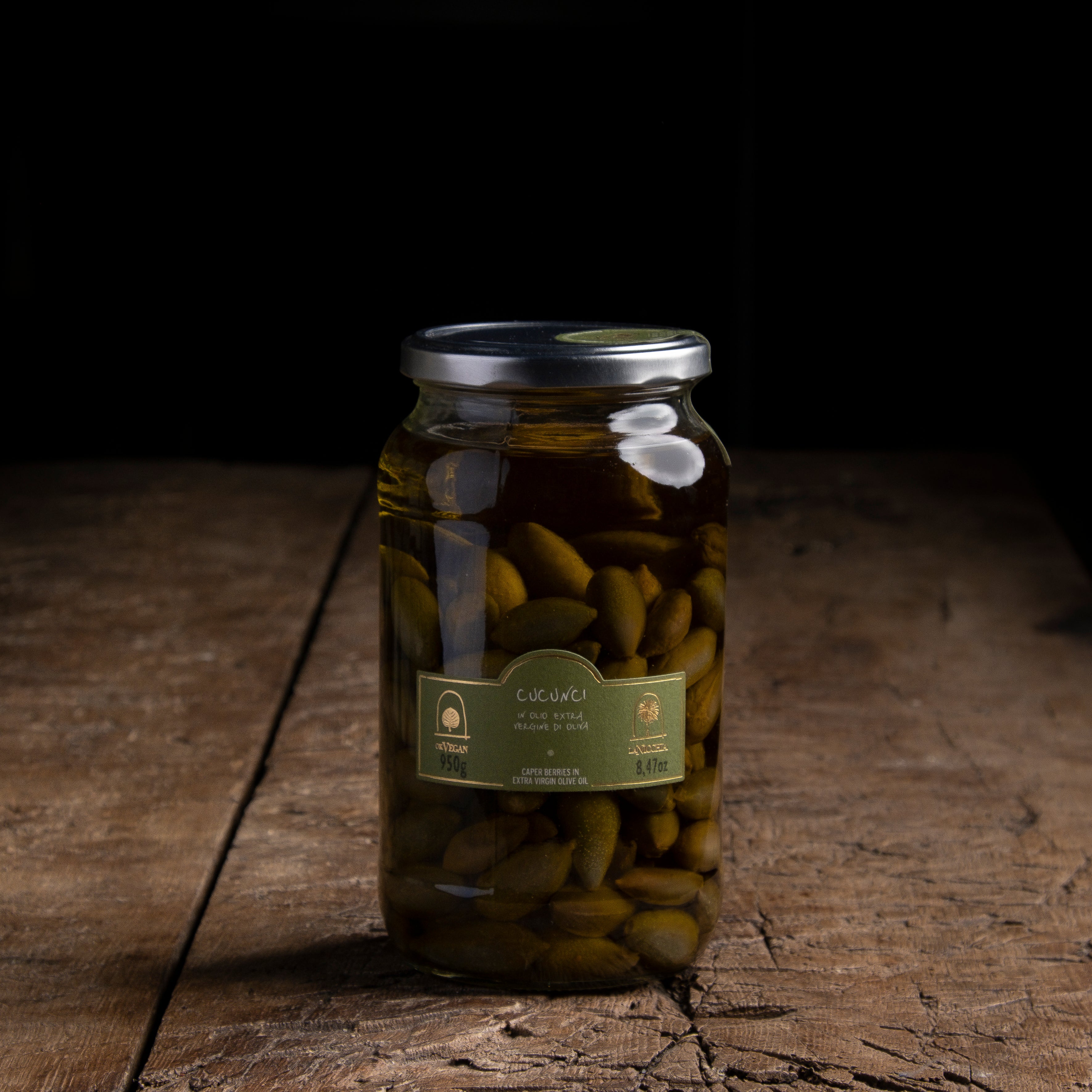 Kapperbessen op olijfolie EV uit Pantelleria - 100 gr