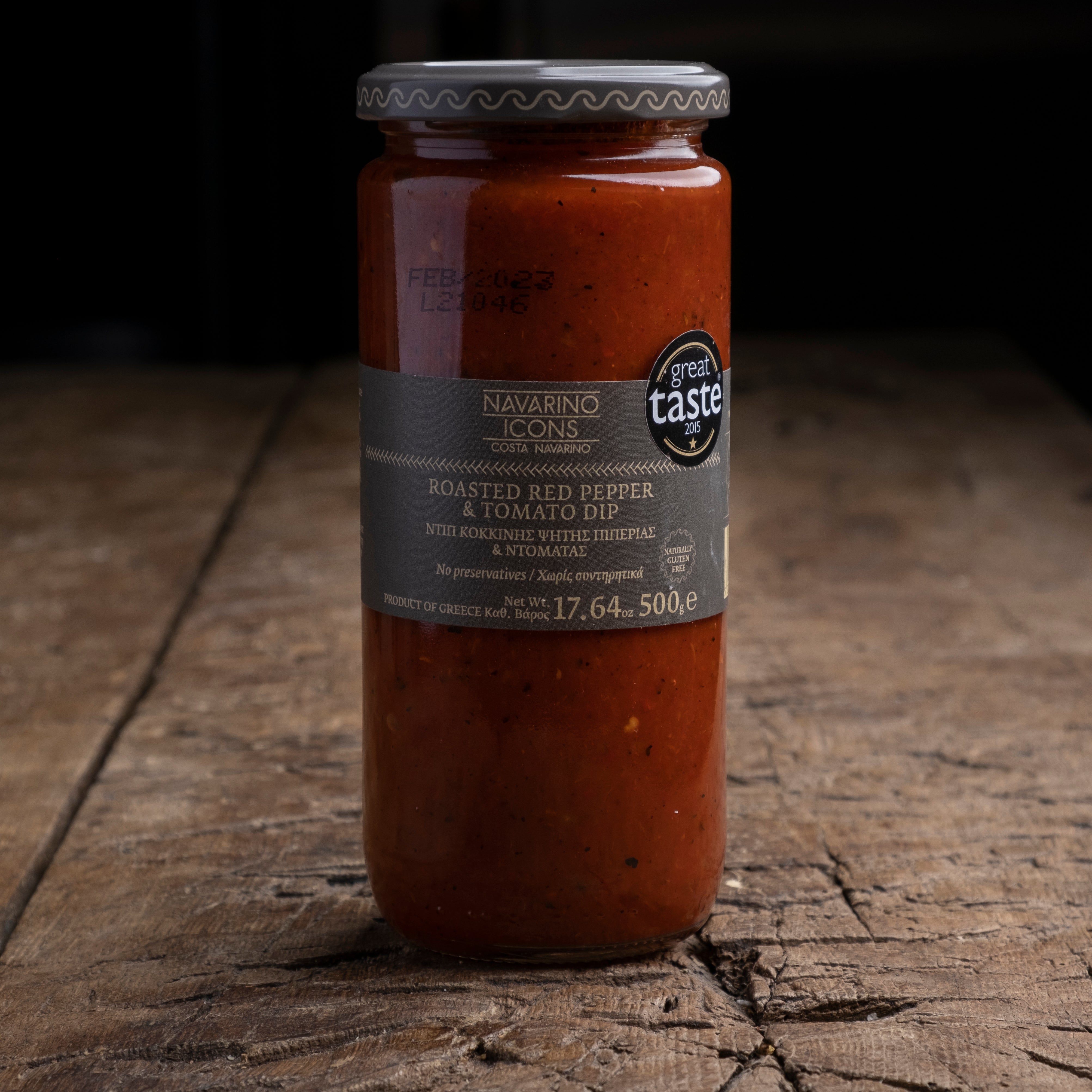 Salsa van op hout geroosterde paprika &amp; tomaat - 500 gr